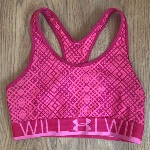 Pink Under Armour Sports Bra